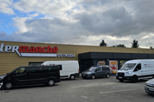 Kącik kawowy w sklepie INTERMARCHE w Ostródzie