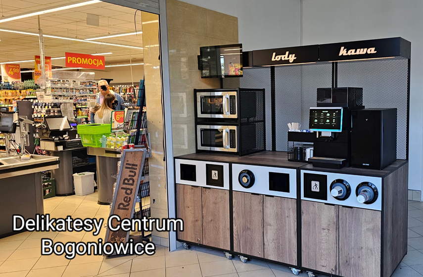 Bistro Convenience Line w sklepie Delikatesy Centrum w Bogoniowicach.
