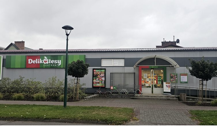 Kącik kawowy w Sklepie spożywczym Delikatesy Centrum Nowa Sarzyna